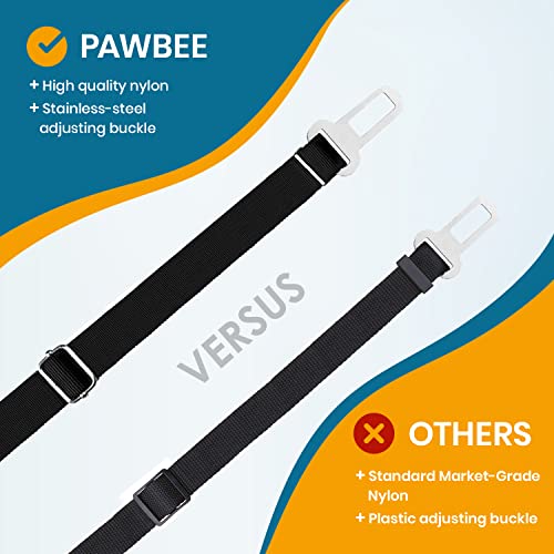 2-Pack Dog Seat Belts for Cars - Adjustable Nylon Car Harness with Stainless Hooks, Safety Seatbelt Harnesses for Dogs, Durable Dog Car Seat Belt Clip, Essential Travel Accessories for Pets - view 6