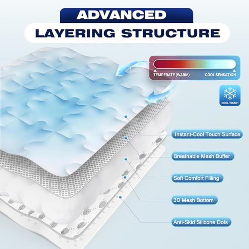 Cooling Dog Mat X-Large, Breathable 3D Mesh No-Gel Pad, Gray - view 5