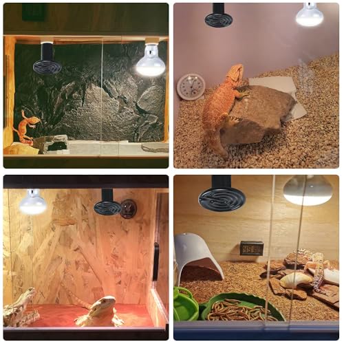 75W Ceramic Heat Emitter, Reptile Heat Bulbs, Ceramic Heat Lamp for Reptiles, Amphibian, Chicken, Dog, Cat (2-Pack) - view 6