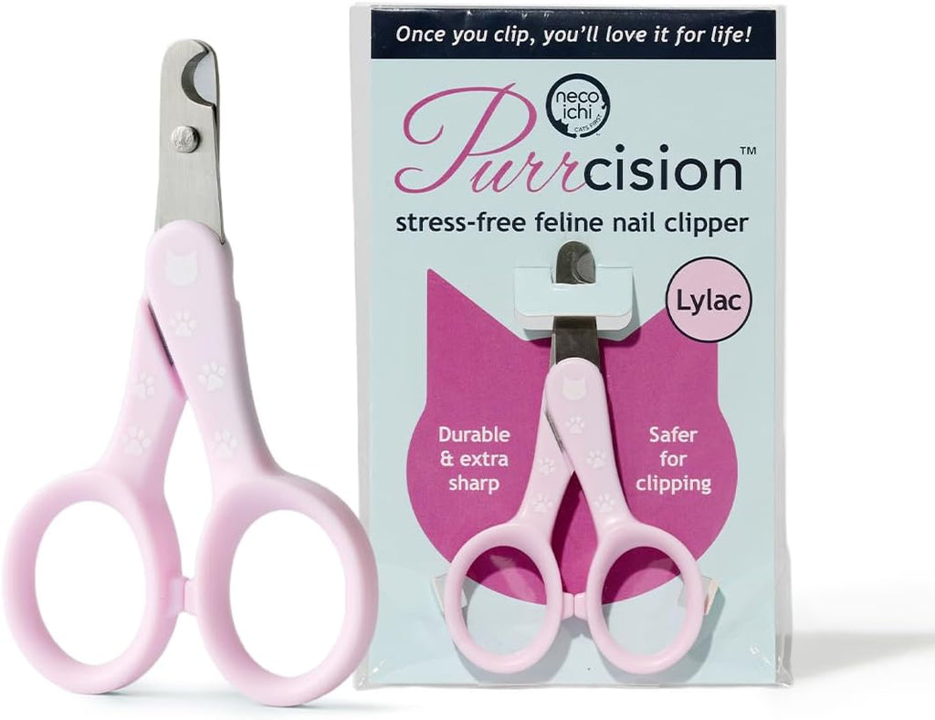 Purrcision stainless steel cat nail clipper, made in Japan (lilac)