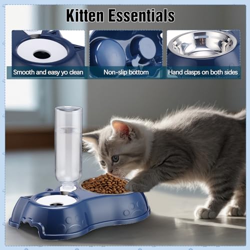 10 Pcs Kitten Starter Kit for Indoor, Classic, Medium, Dark Blue - view 5