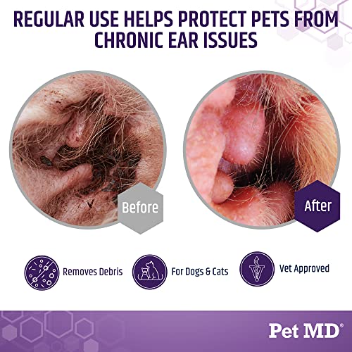 Dog Ear Cleaning Wipes with Aloe and Eucalyptus + Veterinary Tris Flush Cat & Dog Ear Cleaner - view 7