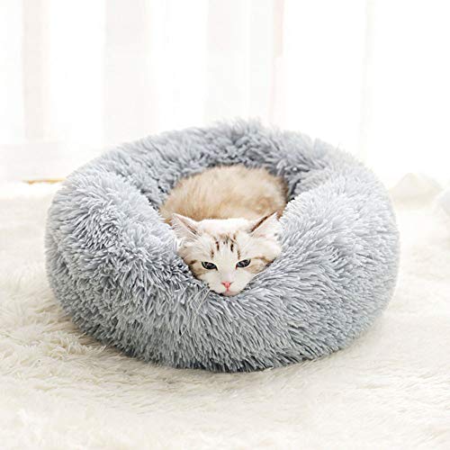 Dog Bed for Small Dogs & Cats, 24 Inch Medium Fluffy Washable Donut Bed - view 3