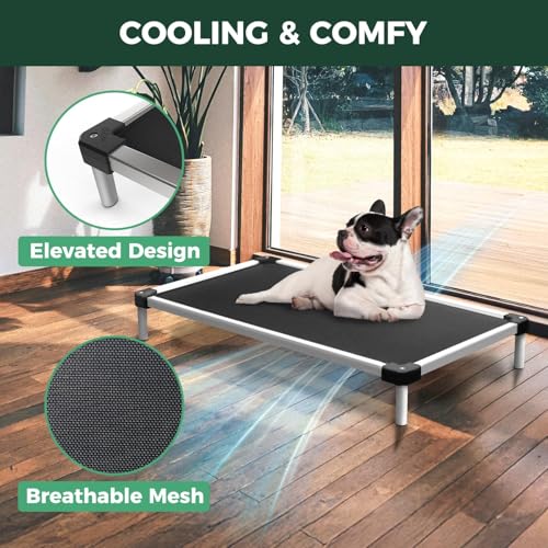 TitanNest Cooling Chew-Proof Elevated Dog Bed for Medium Dogs - view 4