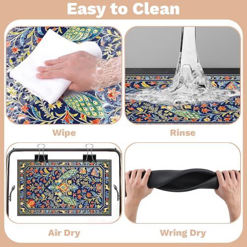 Pet Dog Cat Food Mat, Cute Animal Dog Bowl Mats, 16 * 24 in - view 6