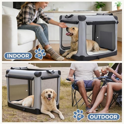 Soft Dog Crate 24 Inch, Small Foldable Outdoor Cat Carrier - view 4