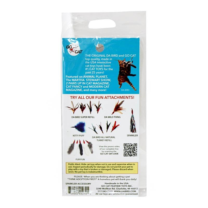 GoCat Cat Toy Refill Accessories, Handmade in the USA, Sparkler - view 4