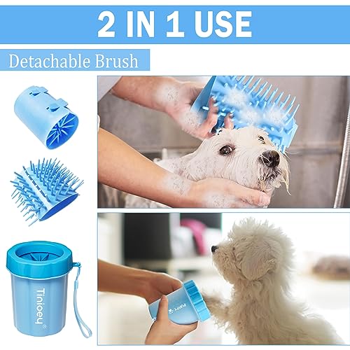 Dog Paw Cleaner Cup, Medium Dog Paw Washer with Silicone Brush - view 6