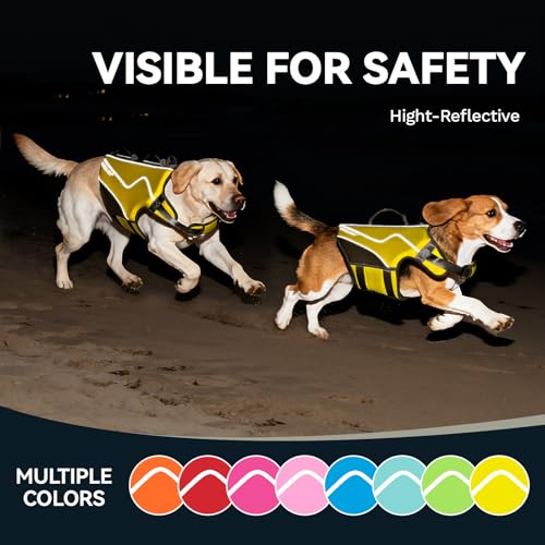 Dog Life Vest Neoprene Dog Swim Vest, XS, Alpha Yellow - view 5