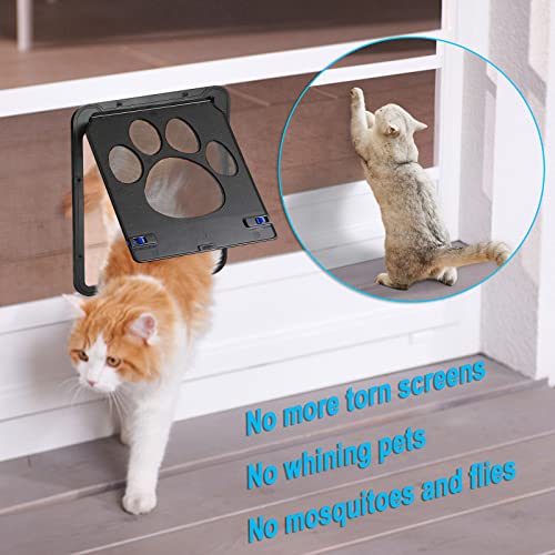 Magnetic Cat Screen Door, Lockable Pet Door for Screen Doors - view 3