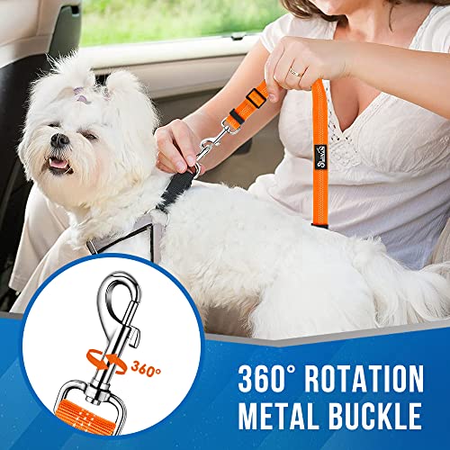 Double Dog Car Seat Belt, No Tangle Headrest Restraint - view 3