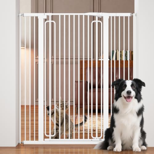 51" Extra Tall Pet Gate, 29.7"-46" Wide Adjustable Cat Gate