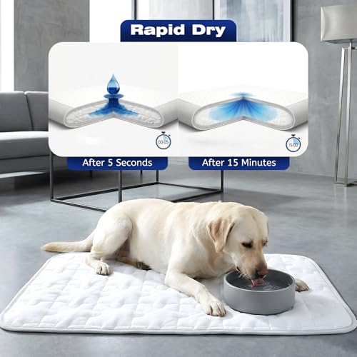 Cooling Dog Mat X-Large, Breathable 3D Mesh No-Gel Pad, Gray - view 4
