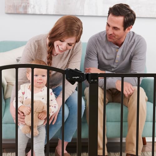 Safety 30.5"-58" Extra Wide Baby Gate, Bottom of Stairs & Doorways - view 5
