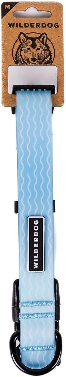 Waterproof dog collar - repels water & dirt - medium 13"-18" - saltwater