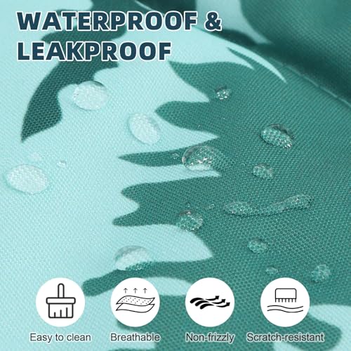 Reversible Outdoor Travel Dog Bed Waterproof, Camping Essentials with Carry Bag, Portable & Foldable Pet Pad Crate Kennel Mat for Large Medium Small Dogs, Travel Accessories, 43”x26” Blue - view 4