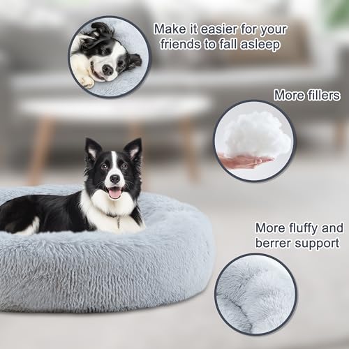 39'' Donut Dog Bed, Calming Dog Bed for Large Sized Dog - view 4