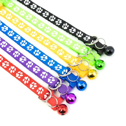 6 PCS Puppy Collars with Bell, for Small Dog Cats, 19-32 cm - view 6