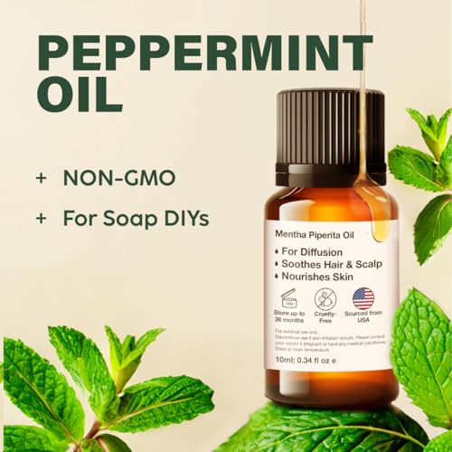Kukka 100% Pure Peppermint Essential Oil for Skin, Diffuser, 0.34 Fl Oz - view 2