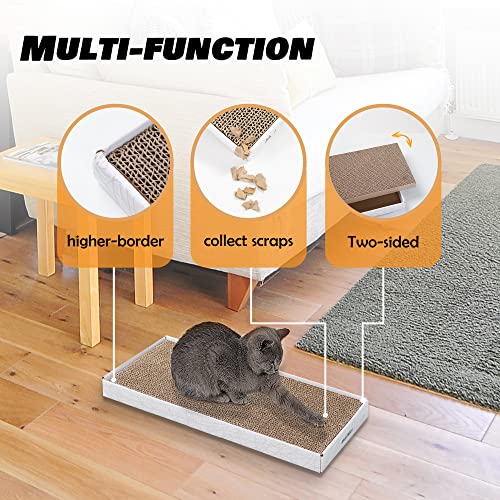 Cardboard Scratcher Pad Scratching Post: 3PCS Cat Cardboard,Cat Scratch Pad,Cat Post,Double-Sided Design for Double Life… - view 3