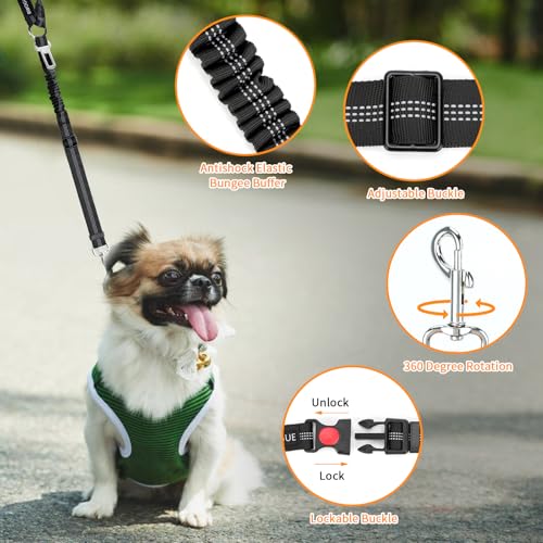 Dog Seat Belt for Car, Headrest Restraint Reflective Bungee, 1 Pack - view 4