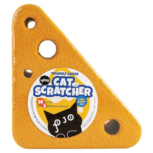 360° Reversible Cat Scratching Post, Cat Scratchers Indoor Cats, Premium Cardboard Cat Scratching Board with Cute Cheese Design and Multiple Scratching Angles, Large - view 5