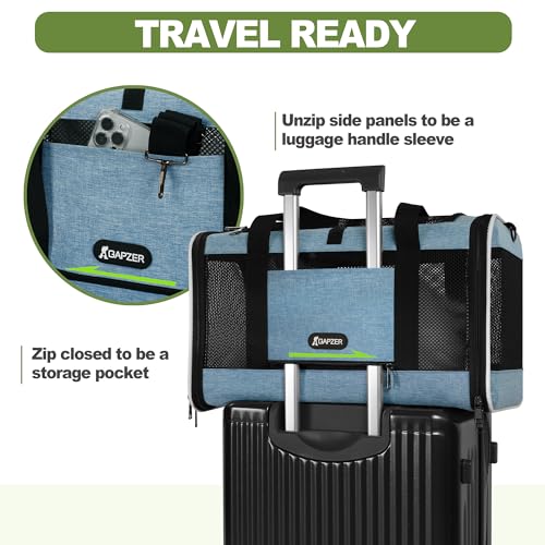 Cat Carrier 18 x 11 x 11 Top Loading Soft Pet Travel Bag Over 15lbs - view 5