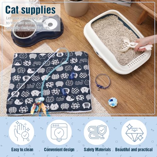 10 Pcs Kitten Starter Kit for Indoor, Classic, Medium, Dark Blue - view 6