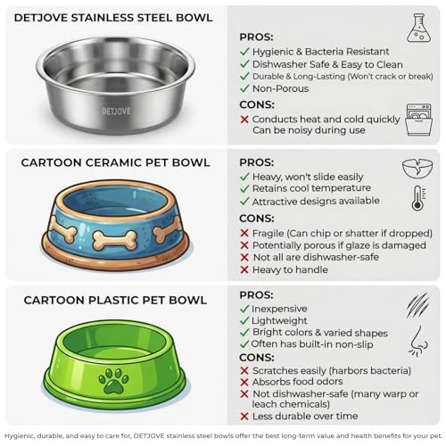 Non-Slip Stainless Steel Dog Bowls, 95 oz / 11.7 Cup, 2 Pack - view 4