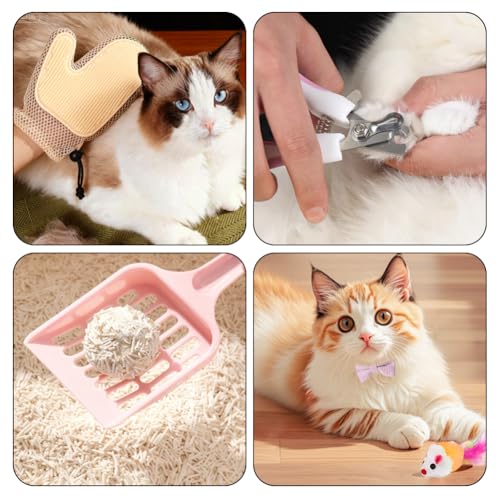 Kitten Starter Kit - 16 Pcs Cat Essentials Set Includes Litter Box - view 7