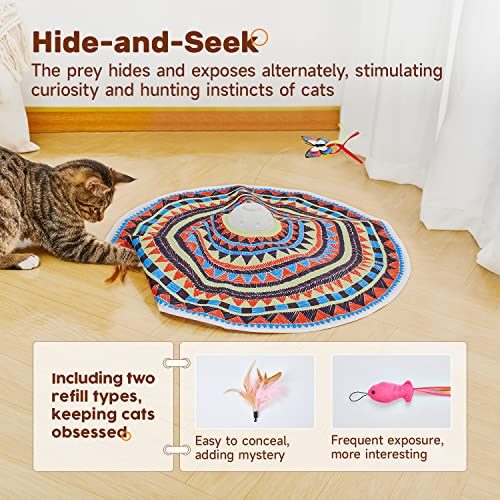 Cat Toys Chargeable, 3in1 Hide and Seek, Interactive Fun - view 3