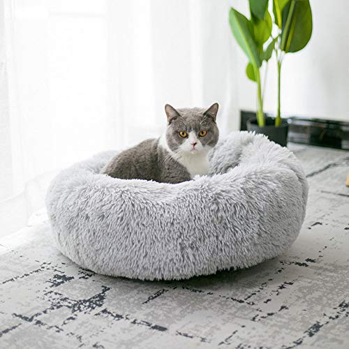 Dog Bed for Small Dogs & Cats, 24 Inch Medium Fluffy Washable Donut Bed - view 5