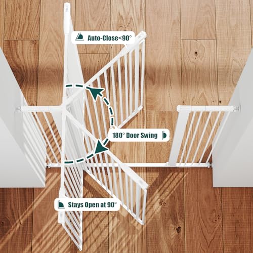 51" Extra Tall Pet Gate, 29.7"-46" Wide Adjustable Cat Gate - view 4
