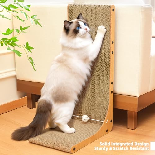 26.8 Inch Cardboard Cat Scratching Post, 2-Pack - view 4