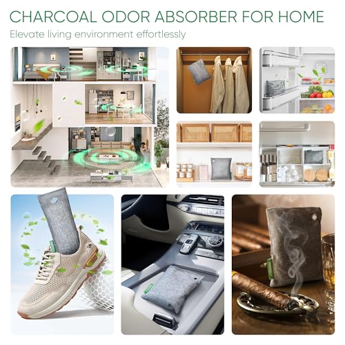 Activated Charcoal Odor Absorber, Large 4P Odor Eliminator for Strong Odor - view 6
