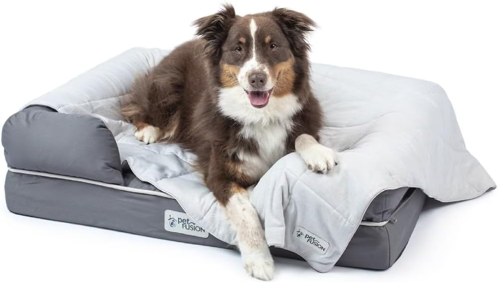 Premium Cat and Dog Cooling Blanket. Lightweight Pet Blanket | Machine Washable | Multiple Sizes: for Pets Small to Extra-Large | Multiple Colors: Grey and Brown - view 2