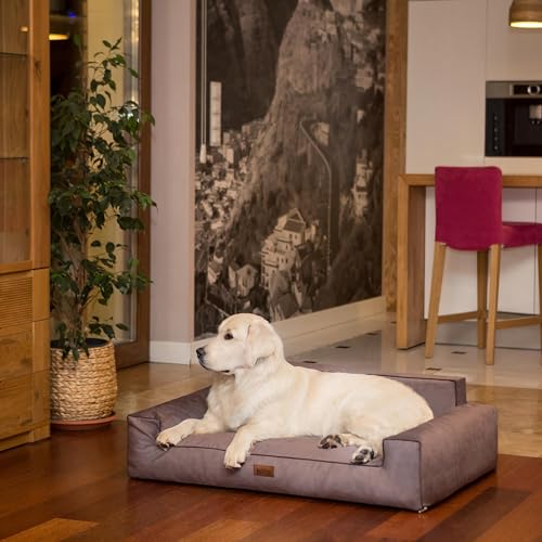 Dog Bed Dog Cushion Bed Pet Bed Dog Bed Dog Couch Lounger Sofa Dog Basket Pet Bed Soft Brown 98 x 66 cm - view 2