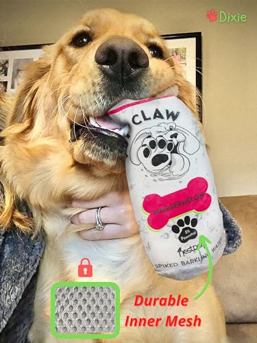 Pup Claw Dog Toys - Funny Cute Plush Dog Toys with Squeaker and Crinkle - Parody (2 Pack) (Tropical Pack) - view 4