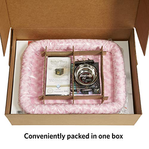Pink Fashion iCrate Starter Kit, 24-inch Dog Crate Bundle for Small Dogs, Includes Crate, Pet Bed, 2 Bowls and Privacy Cover - view 3