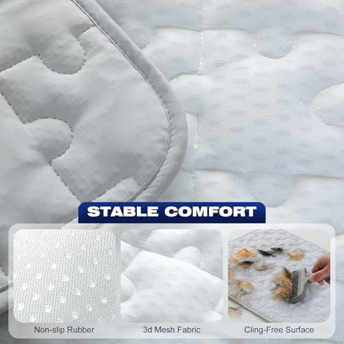 Cooling Dog Mat X-Large, Breathable 3D Mesh No-Gel Pad, Gray - view 6