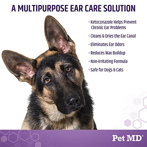 Dog Ear Cleaning Wipes with Aloe and Eucalyptus + Veterinary Tris Flush Cat & Dog Ear Cleaner - view 6
