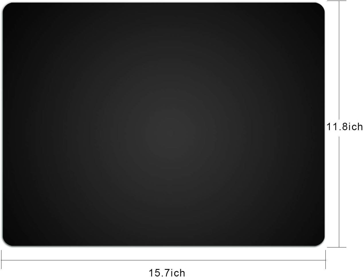 Silicone placemats, food-grade non-slip waterproof, dining, stain resistant, countertop protector, kitchen counter mat, heat resistant, baking mat dishwasher safe (15.7x11.8inch-4pack, black) - view 2