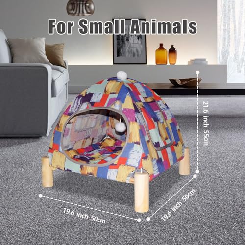 Portable Cat Tent Bed – Lightweight Foldable Cat House with Soft Washable Cushion, Warm Enclosed Cave for Kittens, Indoor Cats & Small Dogs - view 3