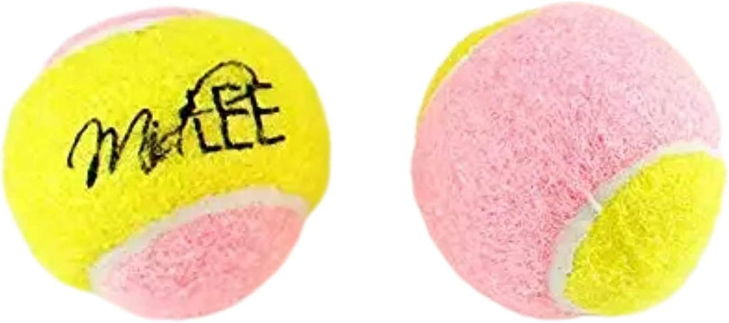 X-Small Dog Tennis Balls 1.5" Pack of 12 | Puppy Mini Fetch, Pet Little Tennis Balls, Yellow/Pink - view 3