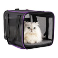 Soft Pet Carrier for Large and Medium Cats, 2 Kitties, Small Dogs. Easy to Get Cat in, Great for Cats that Don't Like Carriers (Black)