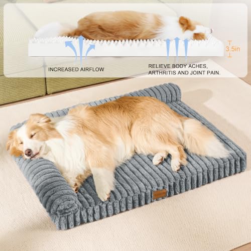 Orthopedic Medium Dog Bed Furry Pet Bed, Washable Cover 30''X20'' - view 5
