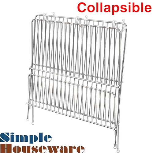 Collapsible Dish Drying Rack, Chrome - view 7