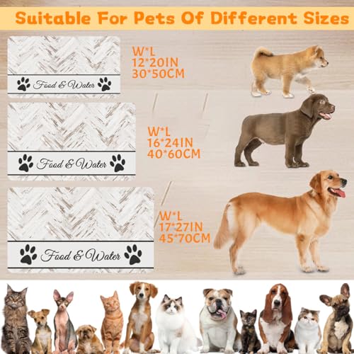 Pet Feeding Mat - Absorbent Dog Food Mat for Floors Waterproof，Dog Cat Placemat Mat for Food and Water Bowls - No Stains No Sliding Quick Dry Water Eating Dish Mat - view 5