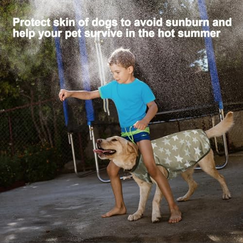 Lightweight Breathable Dog Cooling Shirts, Quick Dry Dog Sunscreen T-Shirt, Professional Pet Summer Vest for Small Medium Large Dogs - view 6