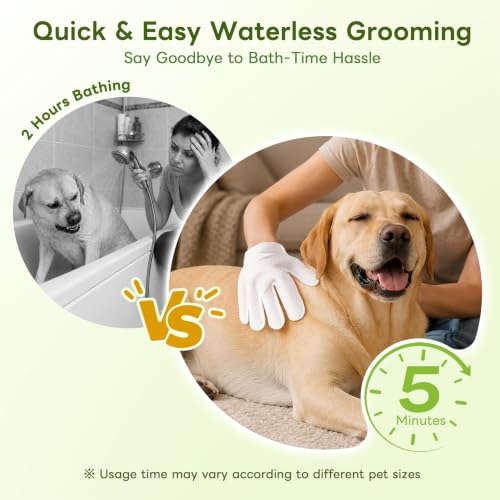 2026 Upgrade Dog Wipes for Dogs & Cats, Pet Cleaning Glove Wipes - view 2